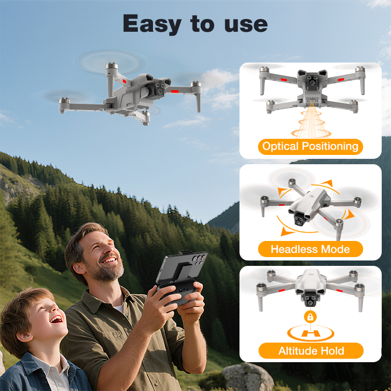 NEW Hot L017 Pro Drone Brushle - đánh giá và giá Drone Camera Hd